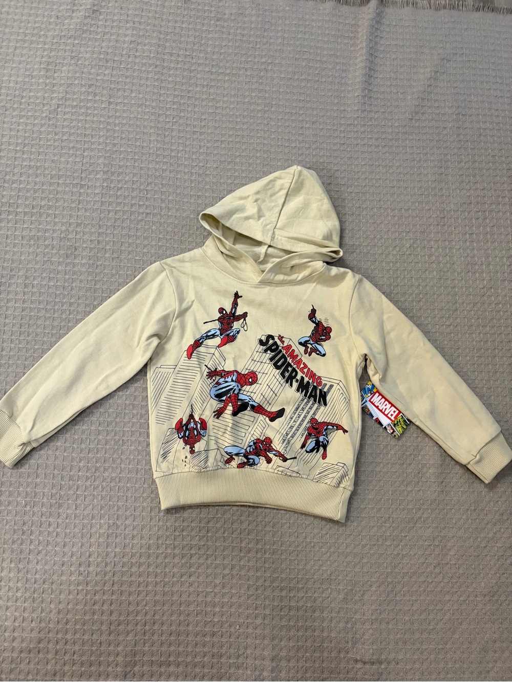 Marvel The Amazing Spider-Man Cream Kids Hoodie